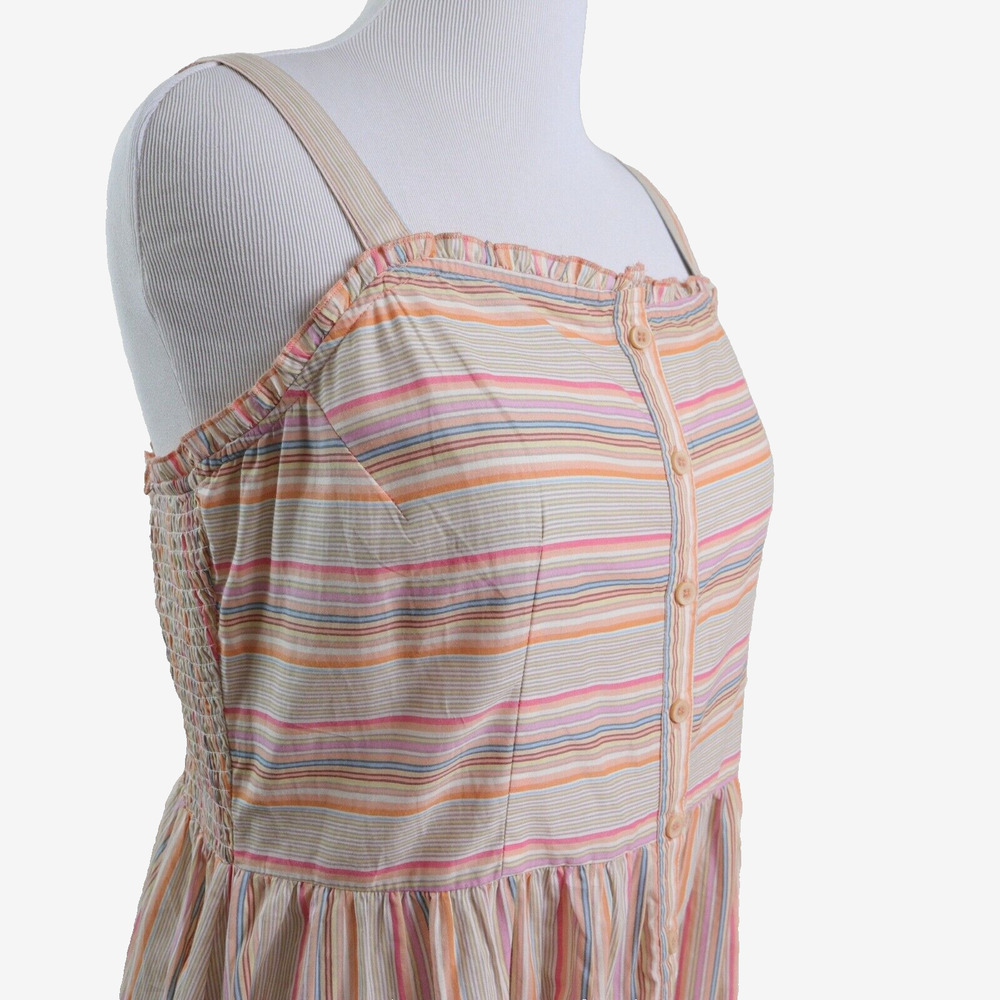 Simply Southern Size XL Maxi Sundress Cotton Pastel Stripe Pink - Picture 6 of 10